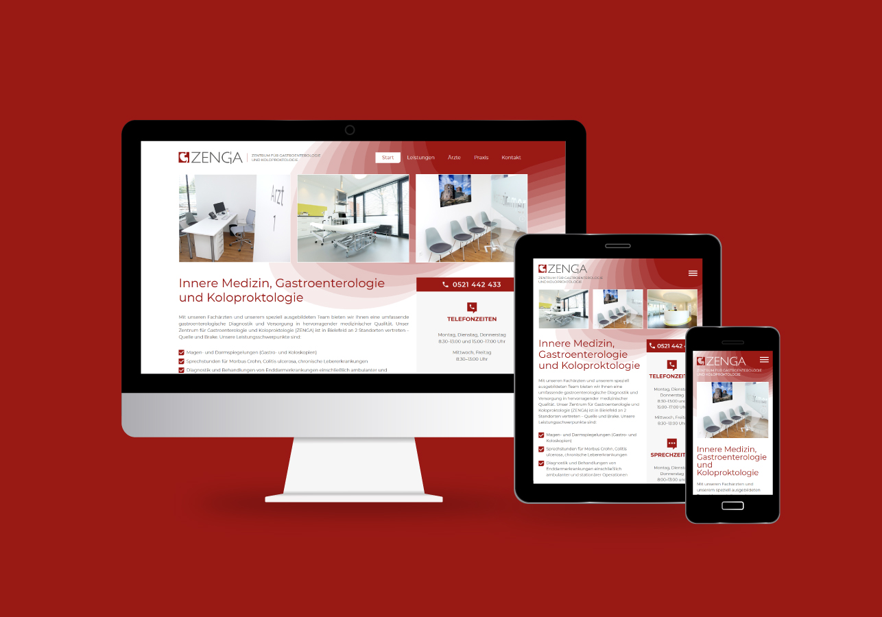 <h3>Kunde: Zenga Bielefeld</h3><p>Projektumfang: Webdesign und Webentwicklung<br><i>Zur Kundenwebsite: <a href="https://www.zenga-bielefeld.de" target=_blank>www.zenga-bielefeld.de</a></i></p>